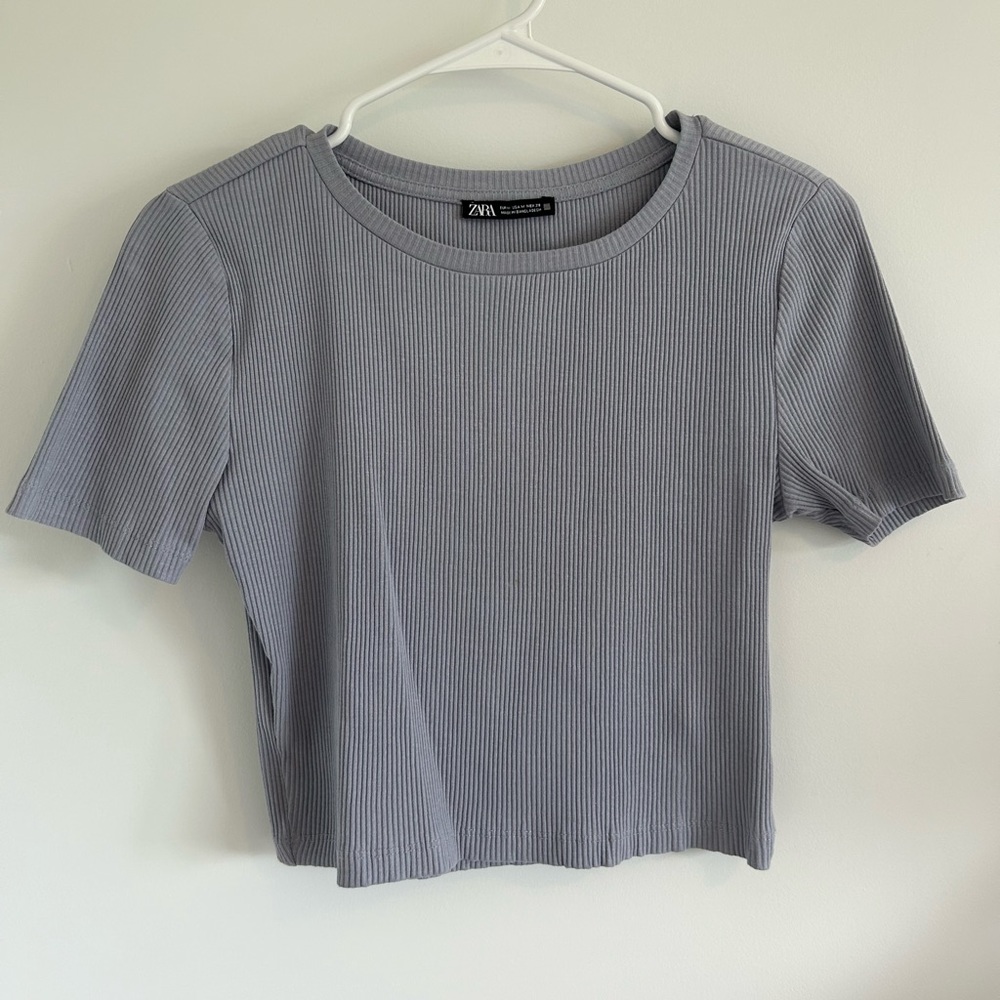 Zara Ribbed Crop Top